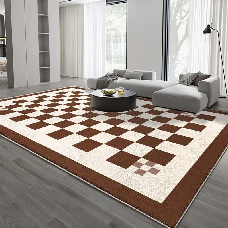 Velvet, 850 Grams Per Square Meter, Carefully Selected Materials, Imported Fabric, Soft As Clouds, Perfect for a Relaxed And Comfortable Room Or Balcony - Available in Various Sizes. This Stunningly Textured Velvet Carpet, Placed in The Center of The Livi