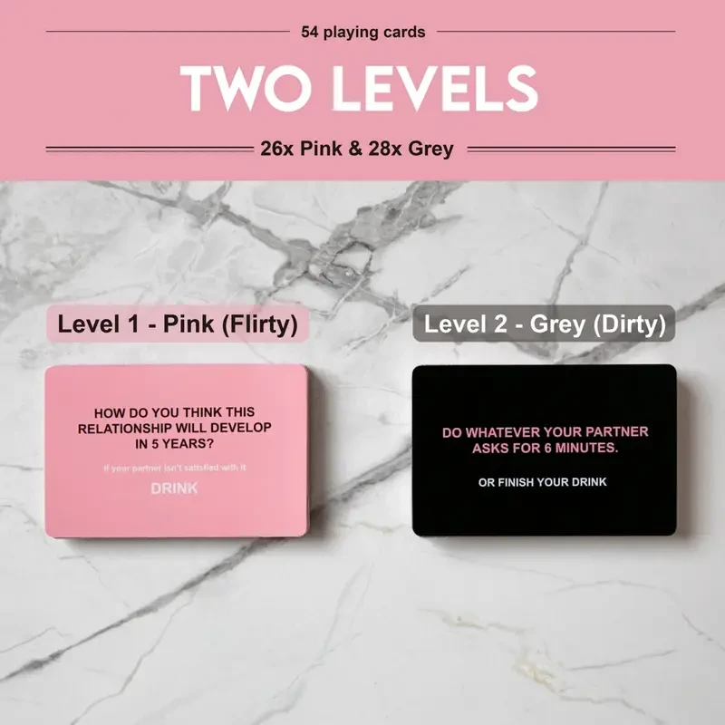 52-Card "Drunk Lovers" Game for Couples