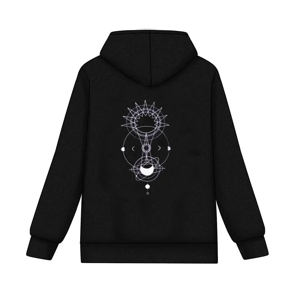 TV Series The Eclipse First Khaotung Cosplay Black Hoodie Unisex Adult Sweatshirt Coat Winter Warm Pullover Lovers Costume