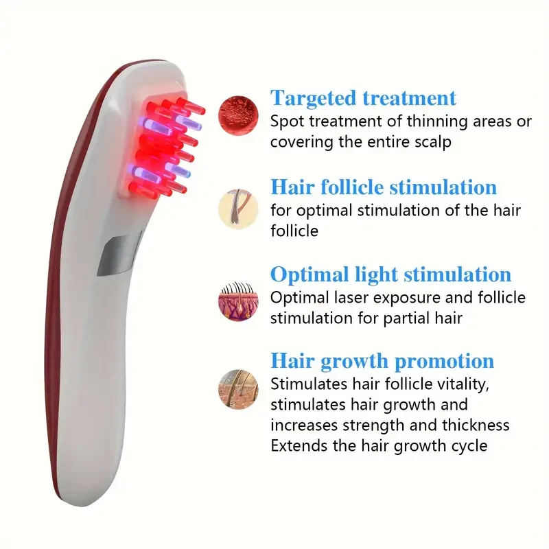 The Hair Care Massage Comb Is Easy To Carry And Can Be Used For 15 Minutes A Day To Help Solve The Problem Of Hair Loss