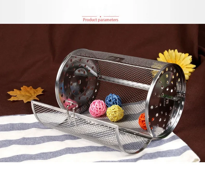 Electric oven rotating grill drum