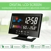 Digital LED Temperature Humidity Monitor Weather Forecast LED Table Alarm Clock