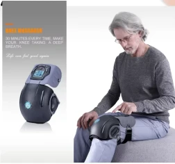 Ergonomic Design And Adjustable Heating Knee Massager Multi Frequency Vibration Joint Massager