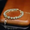 Wotian Jade Lucky Gold Leaf Bangle