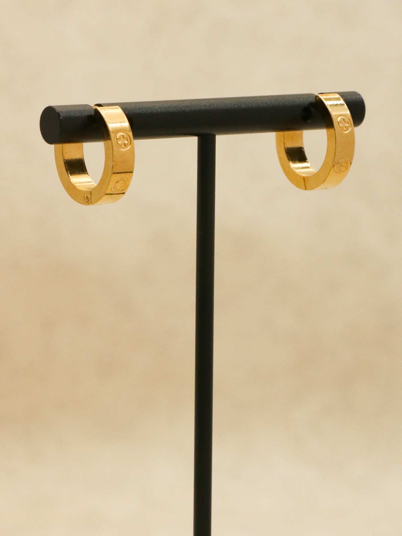 1 Pair/2pcs Top Quality Classic Stainless Steel Earrings