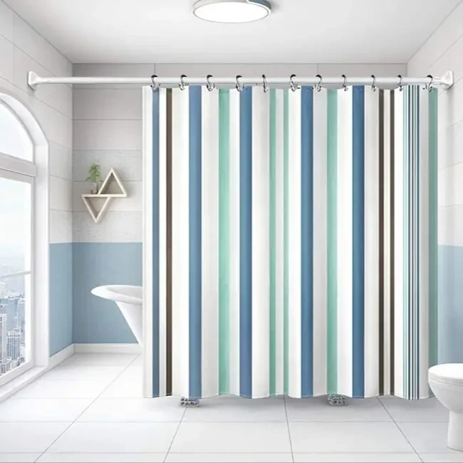Double Roller Shower Curtain Hooks