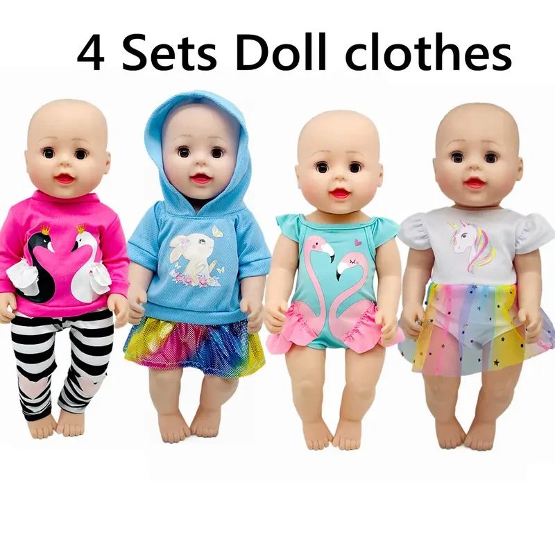 43cm Doll Clothes Doll Accessories 4 Sets