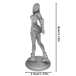 Tifa Anime Figure Miniature Statue 1:24 Resin Model Kit