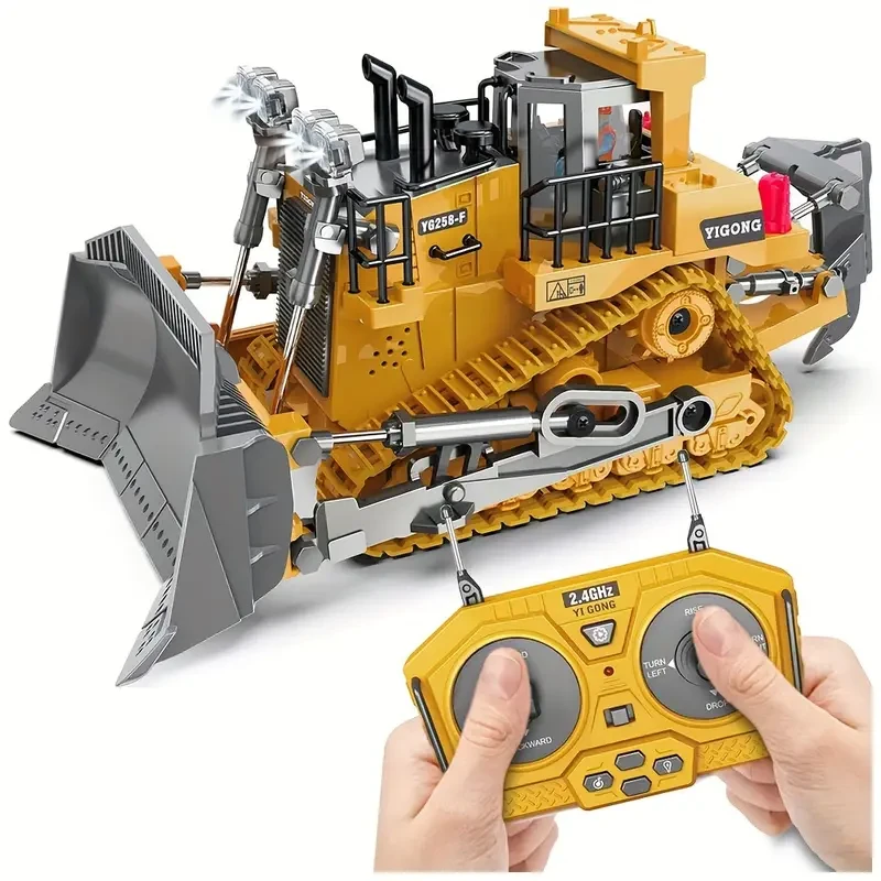 9 Channel Remote - Control Bulldozer Toy