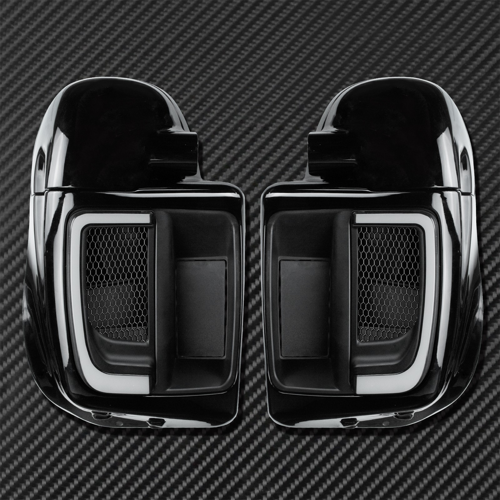 Double Lamp Refitted Leg Guard, Side Box And Bar For Wind Protection