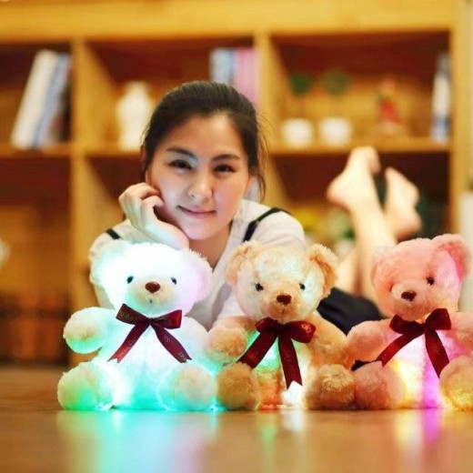 Plush Toy Teddy Bear Glowing Bear Doll Creative Gift