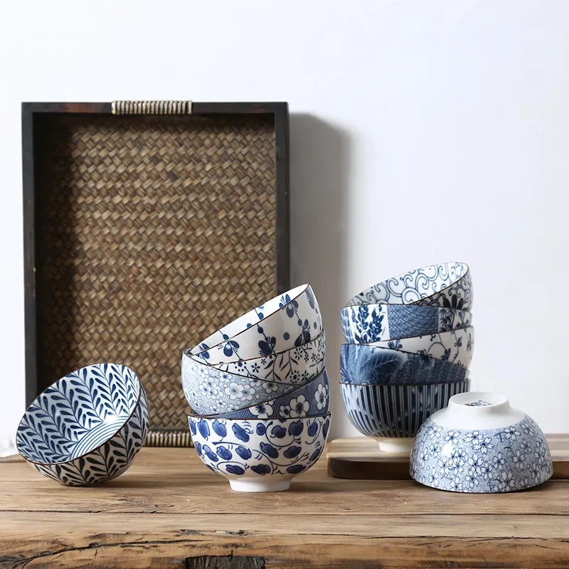 Basket color ceramic Japanese tableware