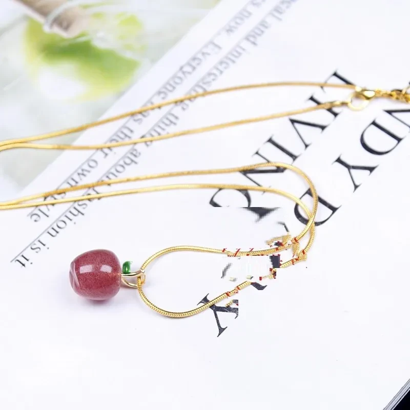 Raw Stone Polishing Small Pendant Necklace