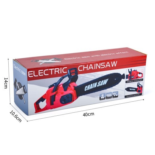 Kids Power Construction Tool Electric Chainsaw Toy With Real Engine Sound