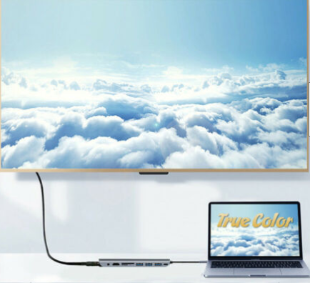 USB Type C Hub Adapter Dock With 4K HDMI