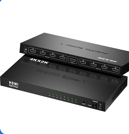 1 Minute 8hdmi Splitter 4K Screen Splitter Signal With Screen