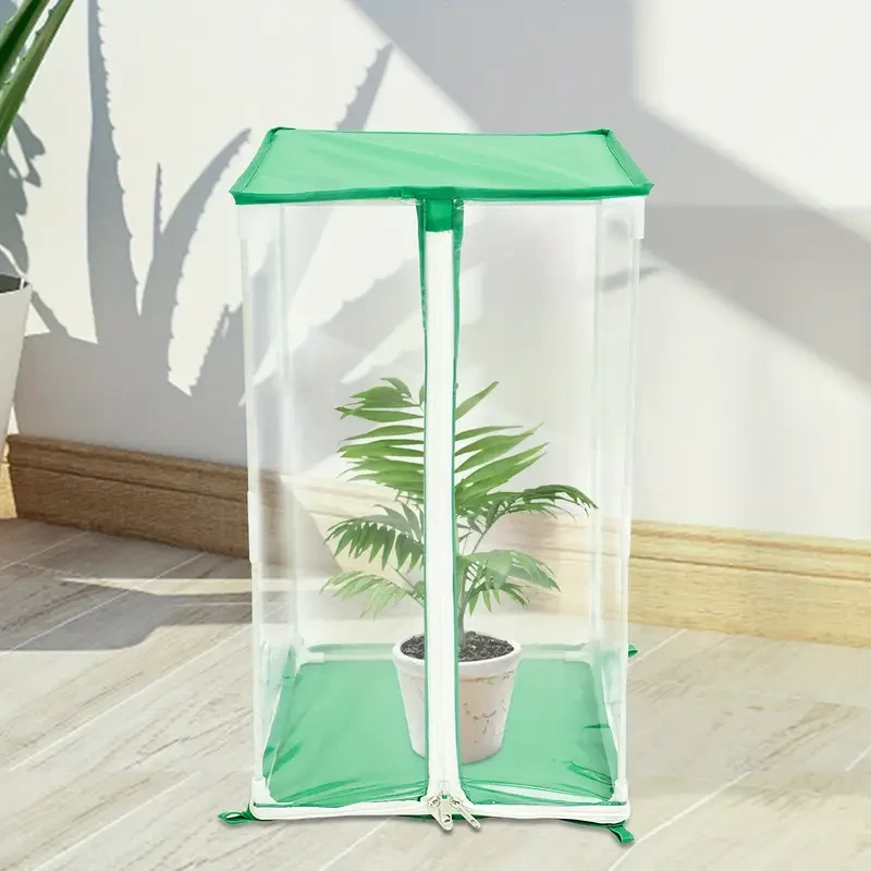 Portable Mini Greenhouse - Clear PVC Square Design