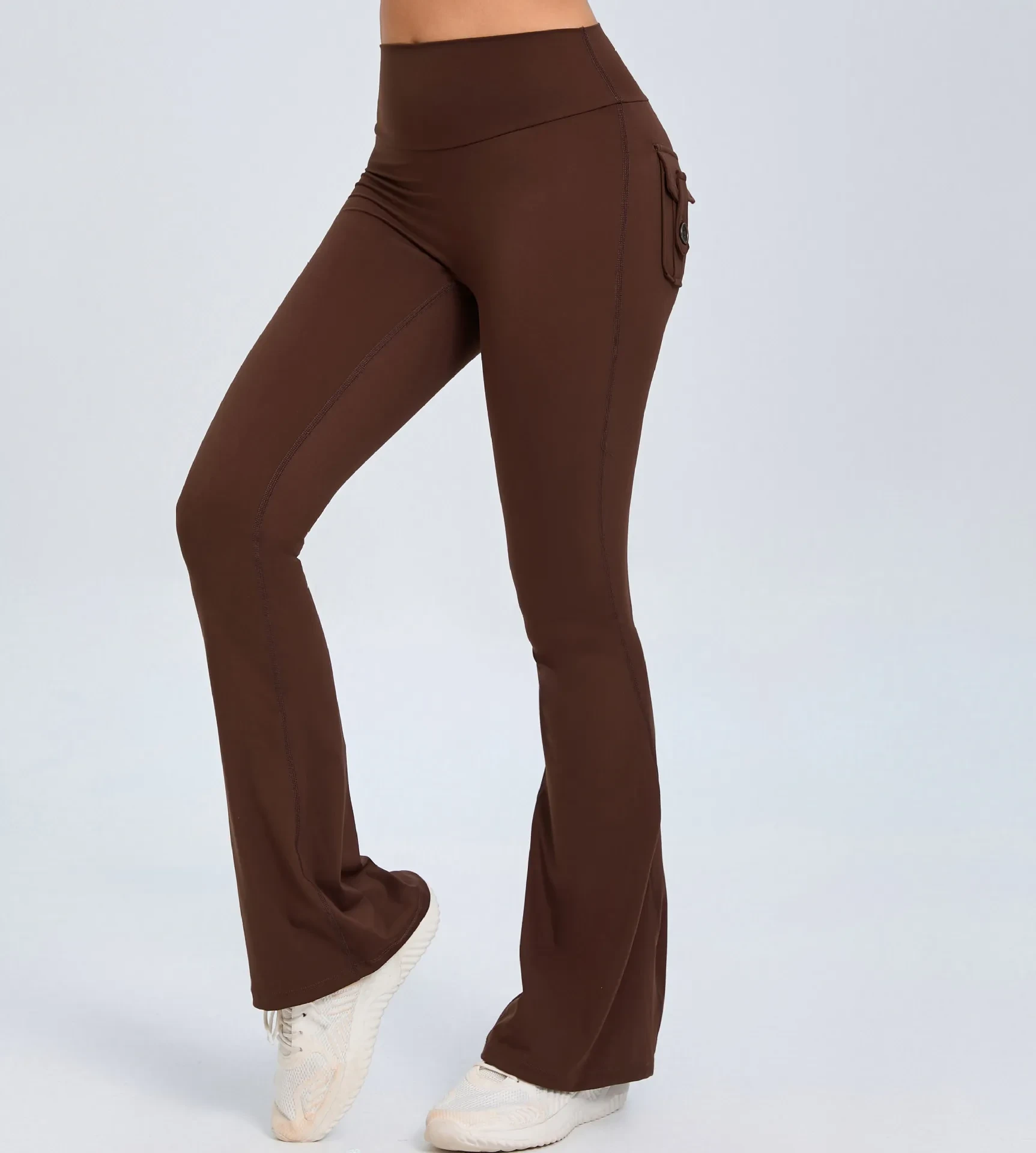 Get the perfect combination of comfort and style with SEO Yoga Fitness Flared Pants With Pockets. Scrunch butt design, high waist, and breathable fabric for a flattering, comfortable fit. Available in NZ.
