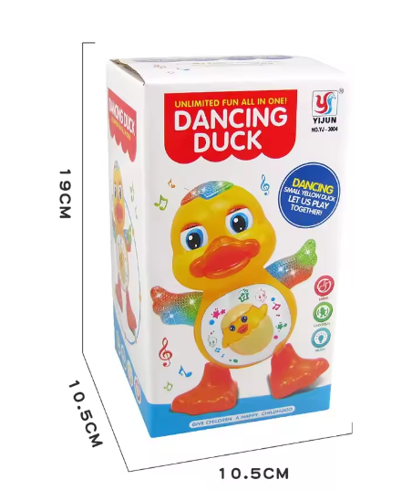 Electronic Toys Dancing Duck Funny Blink Eyes Flashing Light Shake The Body Cute Musical Cartoon Animal Educational Toy Kid Gift