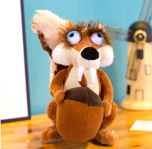 Ice Age Plush Toy Squirrel Mammoth Elephant Swordtooth Tiger Doll Cloth Doll Children's Birthday Gift