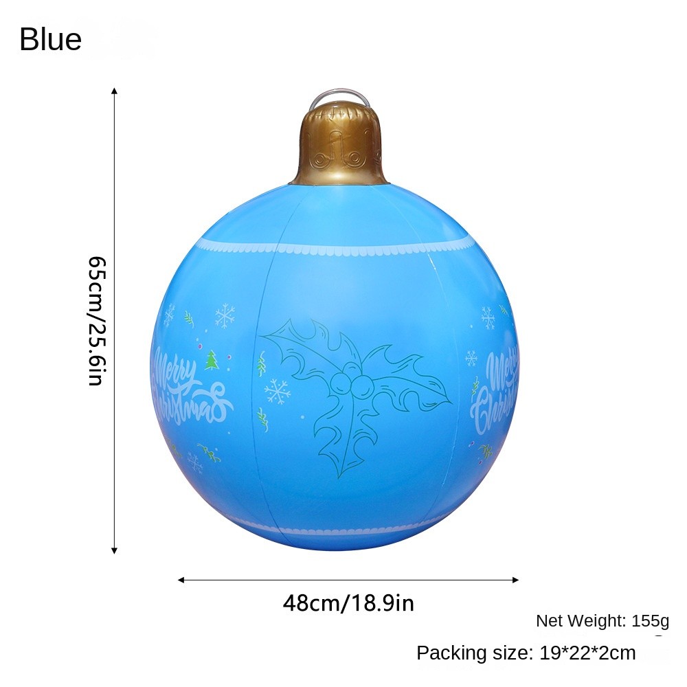 PVC Inflatable Christmas Lantern Ball - Garden Decoration and Holiday Atmosphere Ball