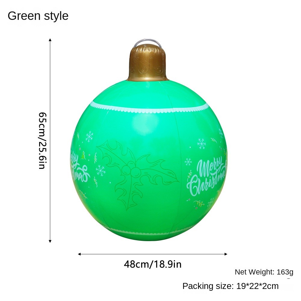 PVC Inflatable Christmas Lantern Ball - Garden Decoration and Holiday Atmosphere Ball