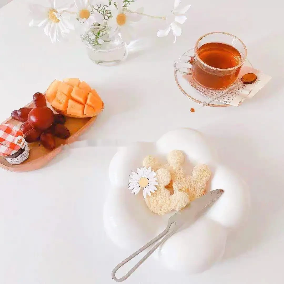 Love Girl Heart Cake Dessert Cloud Plate