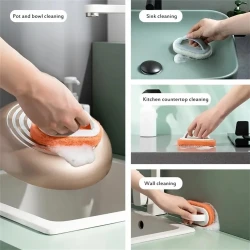 Melamine sponge brush