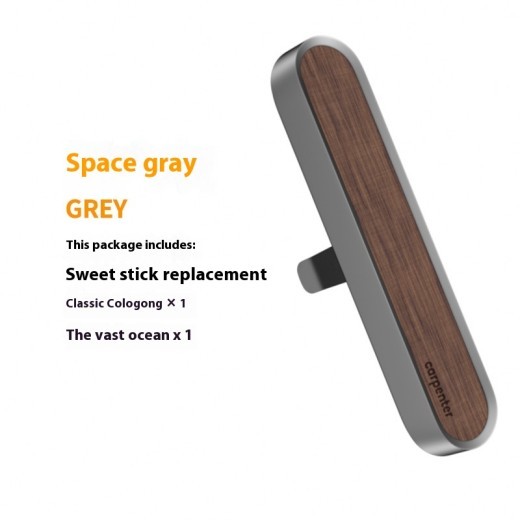 Car Aromatherapy Walnut Alloy Air Outlet Decoration