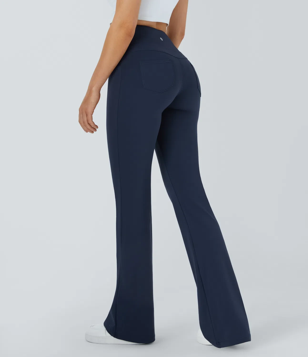 High Waisted Back Pocket Flare Yoga Leggings
