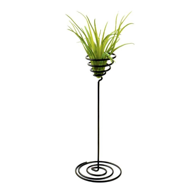 Creative Black Iron Air Pineapple Base Plant Flower Pot Rack Holder