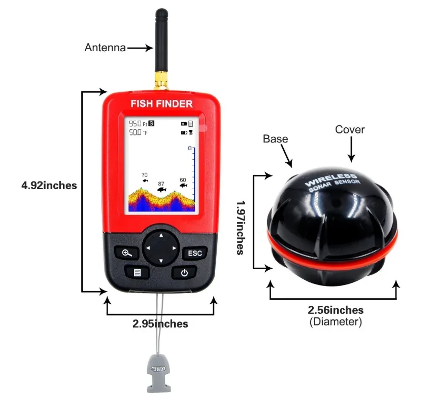 Fish Detector Wireless Sonar Underwater Visual High Definition Fishing Detector Mobile Phone Ultrasonic Fish