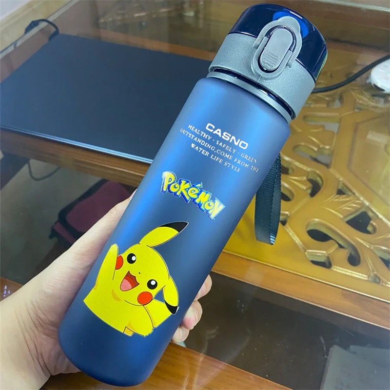 MINISO Pikachu 560ml Direct Drinking Water Bottle  Large Capacity Portable Coffee Cup, Leak Proof, Durable Cartoon Cute Hydroflask