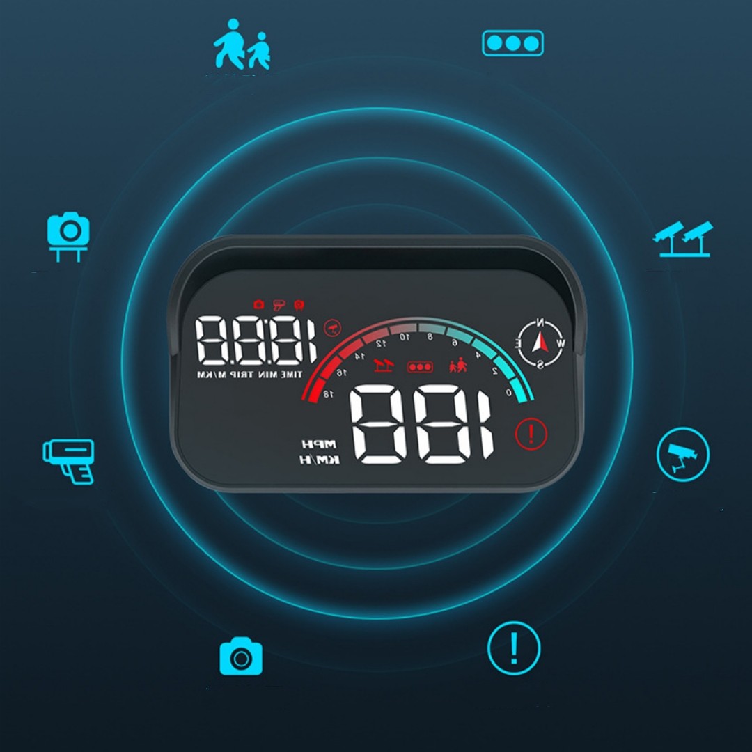 HUD Head-up Display Car OBD Universal Velometer