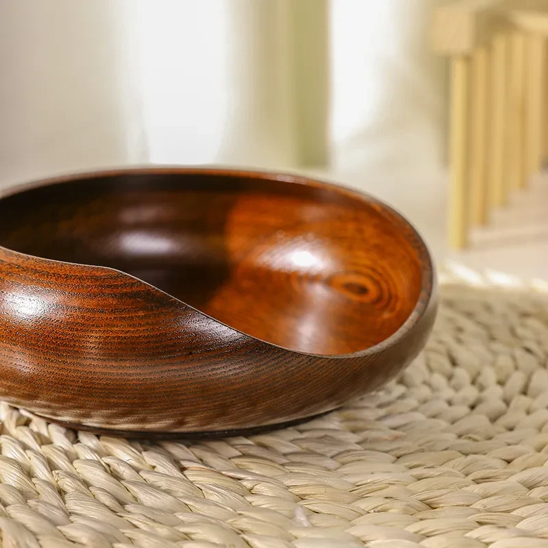 Easy To Clean Cute Sour Jujube Wooden Cat Bowl