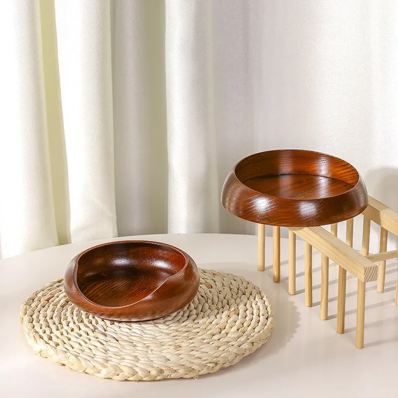 Easy To Clean Cute Sour Jujube Wooden Cat Bowl