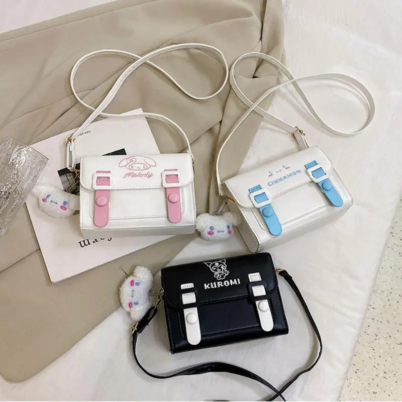 MINISO Disney Sanrio Hello Kitty Cinnamoroll Anime Shoulder Bag  Kawaii Cute Cartoon Backpack for Girls, Ideal Gift