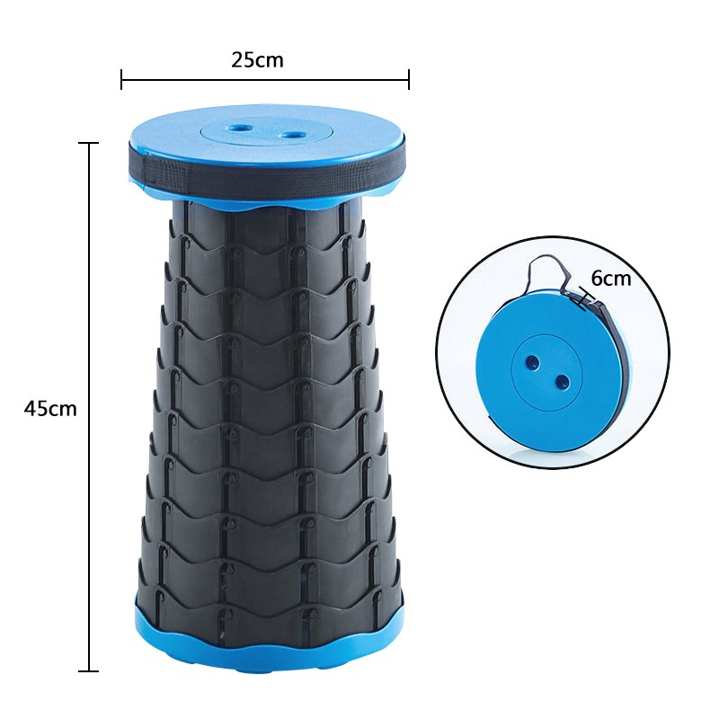 Folding Telescopic Stool  Outdoor Portable Folding Chair, Travel, Fishing, and Queuing Stool