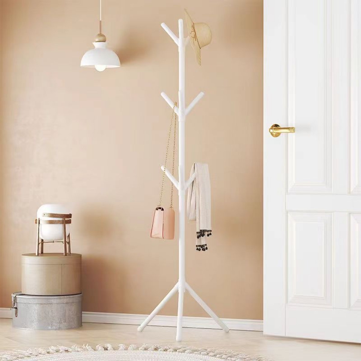 Clothes and Hats Rack Vertical Tree Branch Shape Holder