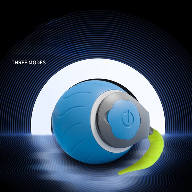 Speedy Tail 2.0 - Interactive Electric Rolling Ball with Teasing Tail Smart Cat Toy for Indoor & Outdoor Fun