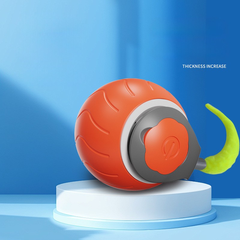 Speedy Tail 2.0 - Interactive Electric Rolling Ball with Teasing Tail Smart Cat Toy for Indoor & Outdoor Fun