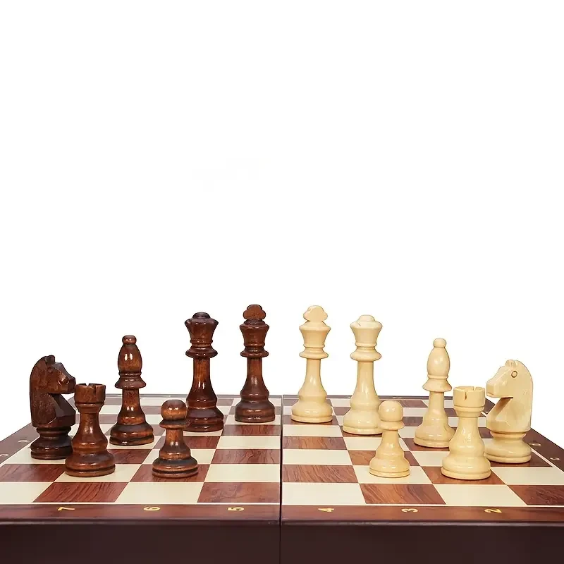 Exquisite Solid Wood Advanced Chess Set