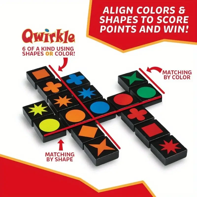 Home Entertainment| Qwirkle Board Game for 2-4 Players