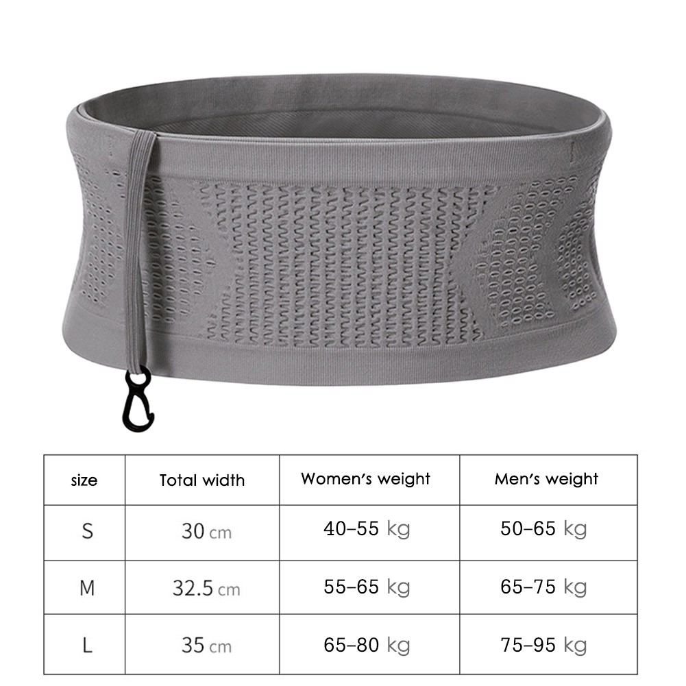 Seamless Running Waistpack  Lightweight Invisible Jogging Waist Bags