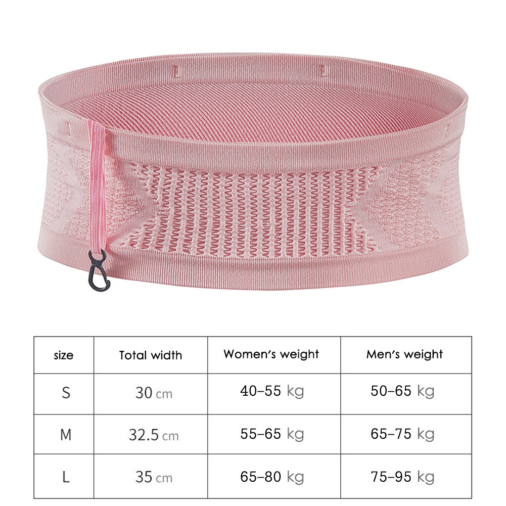 Seamless Running Waistpack  Lightweight Invisible Jogging Waist Bags