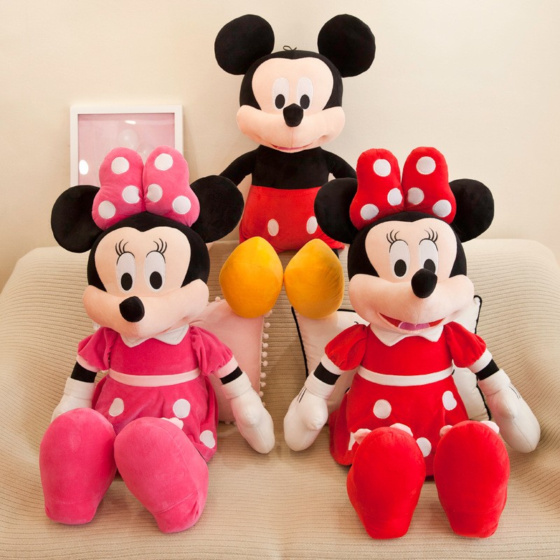 35cm Disney Mickey Mouse Plush Toys  Kawaii Anime Mickey Minnie Stuffed Plush Models, Decoration Dolls for Kids, Birthday Gift