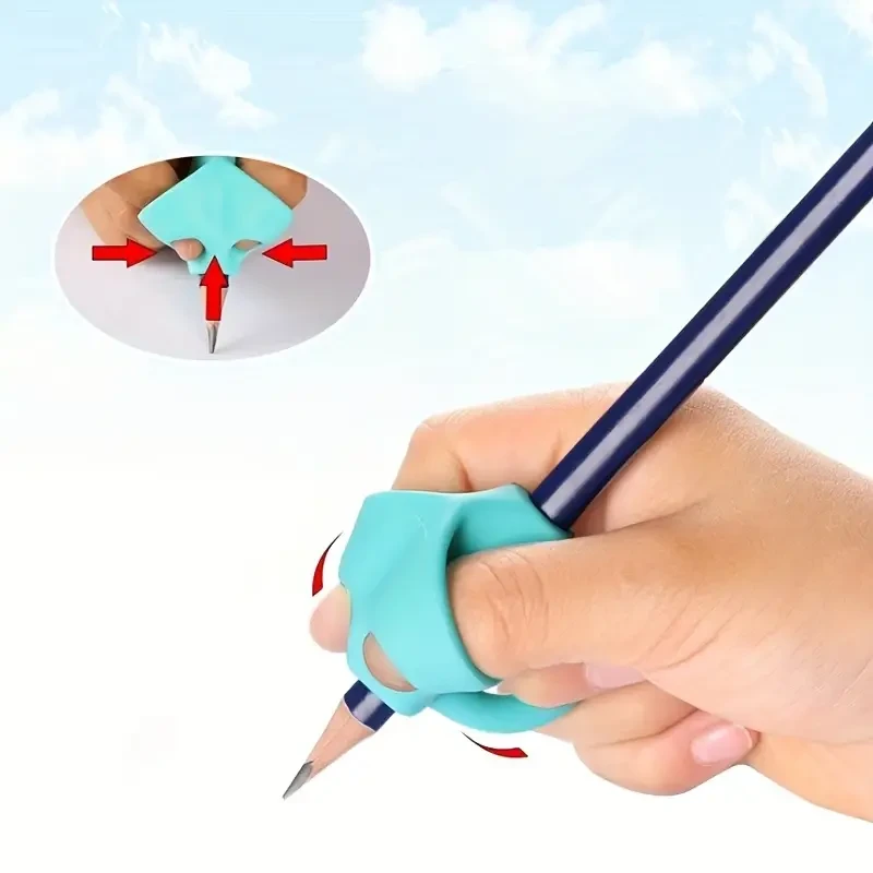 5pcs Student Grip Pen Corrector Set Elementary School Students