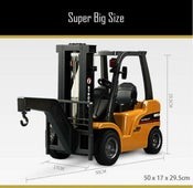 RC Alloy Forklift, HUINA 1577, 1:10, 2.4G, Rechargeable