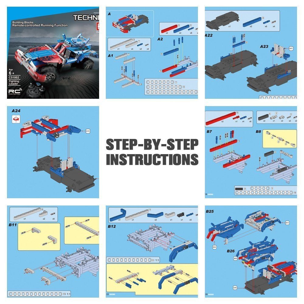 RC Car, Building blocks,Optimus Prime,2 in 1, Rechargeable, 531 blocks.