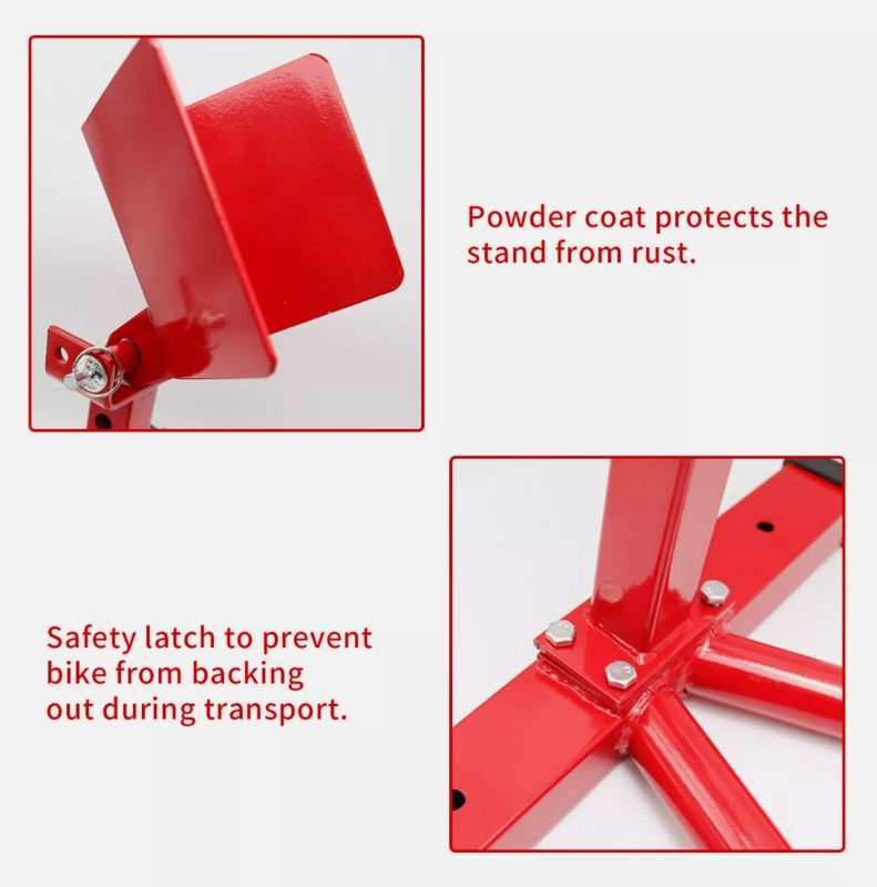 Motorbike Stand Front Wheel chock Adjustable Universal